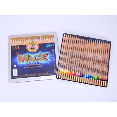 Koh-i-moor Souprava pastelek 24 ks Magic 3444 N v plechu