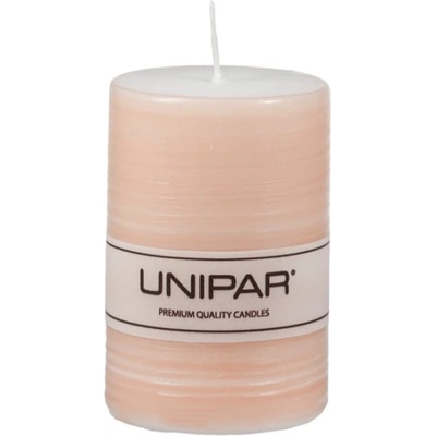 Unipar Светла оранжева свещ , време на горене 18 ч. Finelines - Unipar (Finelines Light Orange Pillar 50x75)