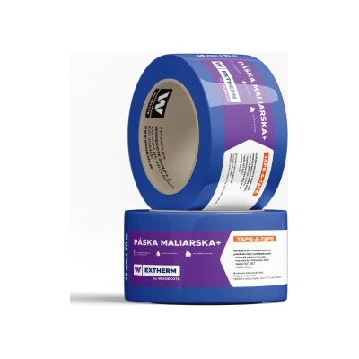 Woodcote Extherm Plus Páska maliarska modrá 50 mm x 50 m 10141BL