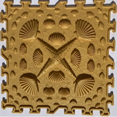 OrtoNature Masážna ortopedická podložka Mušle mäkká Zlatá