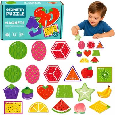 LEAN Toys Magnetické ovocie na chladničku a magnetickú tabuľu 30 dielov