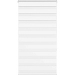 vidaXL Зеброва щора бял 80x150 см ширина на плата 75, 9 cm полиестер (4014751)