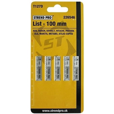 STREND PRO T127D 100 mm, 8z, bal. 5 ks (kov) 226546
