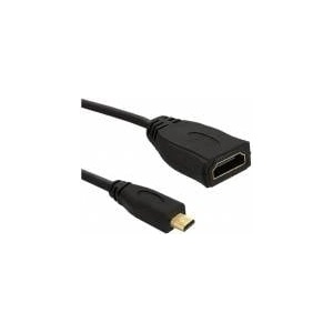 Qoltec 50399 Qoltec Cable Micro HDMI D Mens /HDMI A Zenski v1.4 0.2m