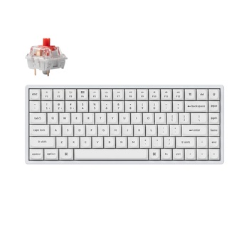Image 1 of Keychron K2 Pro White QMK/VIA Hot-Swappable K Red Switch (K2P-P1)