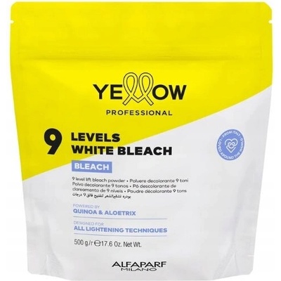 Alfaparf Yellow Zesvětlovač vlasů Bleach 500 g 9 stupňů zesvětlení