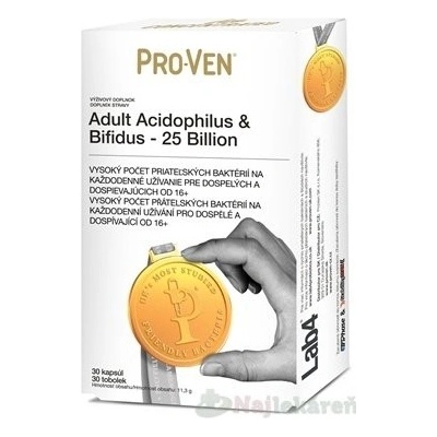 Pro-Ven Adult Acidophilus & Bifidus 25 Billion kapsúl 30 kapsúl