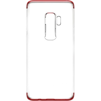 Baseus Калъф Baseus Armor Прозрачен TPU калъф с ударопоглъщащ TPE за Samsung Galaxy S9 Plus - Червен KP14864 (14864)