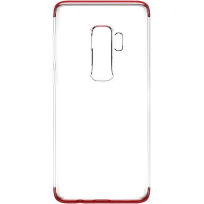 Baseus Калъф Baseus Armor Прозрачен TPU калъф с ударопоглъщащ TPE за Samsung Galaxy S9 Plus - Червен KP14864 (14864)