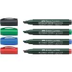 Faber-Castell Маркер перманентен Faber Castell Winner 54, скосен, зелен
