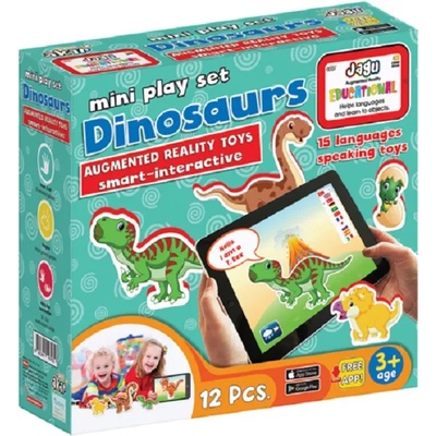 Jagu Комплект говорещи играчки Jagu - Динозаври, 12 части (97-030)
