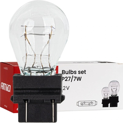 AMIO Halogénové žiarovky P27/7W 12V 27/7W W2,5X16q 10 ks