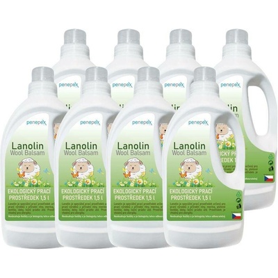 Penepex Wool Balsam Lanolin prací prostředek 8 x 1,5 l