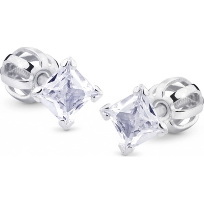 Cutie Jewellery minimalistické kôstky z bieleho zlata Z5022-30-10-X-2