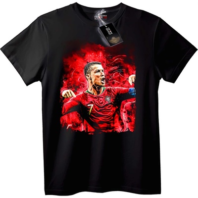 NOONEBRAND Тениска Cristiano Ronaldo 7 Спорт - M, White