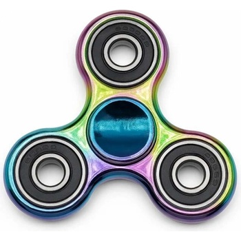 Fidget Spinner Duha metalická