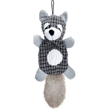 Freedog Dog Toy - Плюшена миеща мечка със звук - тъмно сива, 45 см