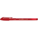 FlexOffice Химикалка, 0, 4 мм, с капачка, FLEXOFFICE „TechJob, червена (FO-016RED)