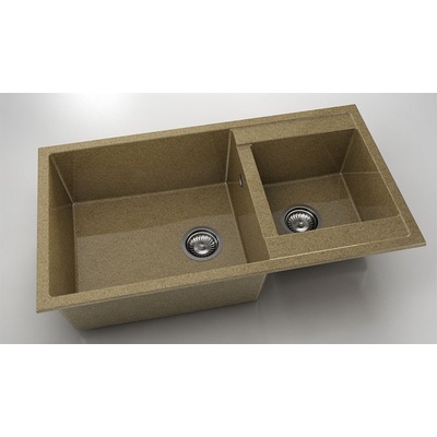 FAT Мивка Vanguard 234, Granicite, 343 White Frappe, с включен сифон