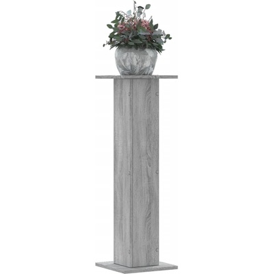 vidaXL Стойки за растения 2 бр сив сонома 30x30x95 см инженерно дърво (3307878)
