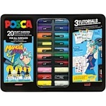 uni Маркер Posca Manga Heros Set 20 части