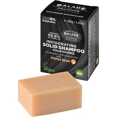 Balade en Provence BIO Posilující tuhý šampon pro muže citrus 40 g