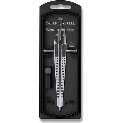 Faber-Castell kružidlo Quick Set Grip 2001 stříbrná 174472