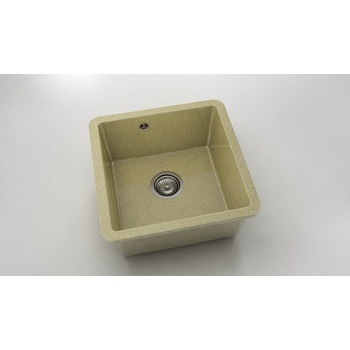 Image 1 of FAT Мивка за долно вграждане Vanguard 222, Granicite, 879 Cocoa cream, с включен сифон