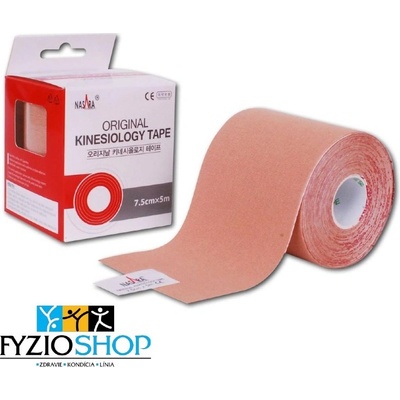 Nasara Tejpovacia páska kinesio tape telová 7, 5 cm x 5 m