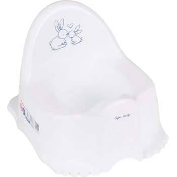 TEGA BABY Бебешко гърне"Зайчета"бяло (g01601lbwhi)