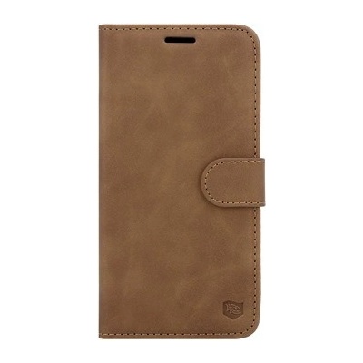 Cellfish Premium flipové pouzdro pro Xiaomi 14T Pro hnědé