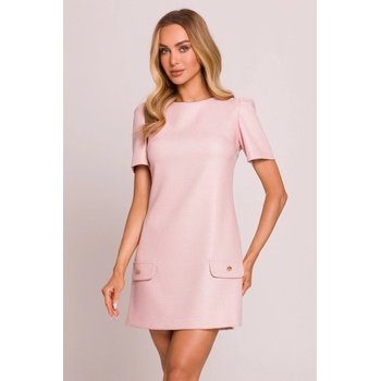 MOE Mini trapézové šaty M855 peach