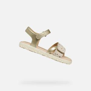 Geox Златни детски сандали Geox Sandal Haiti Geox | Zlaten | Момичешки | 31