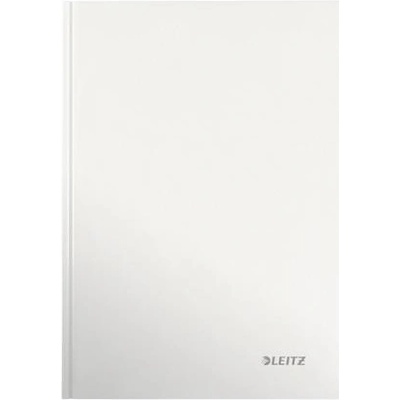 Leitz Wow záznamová kniha A5 linajková perleťovo biela 80 listov