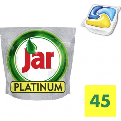 Jar Platinum All in 1 Lemon kapsle do myčky nádobí 45 ks