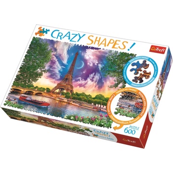 Trefl - Puzzle Crazy Shapes Puzzle Sky Over Paris - 600 piese