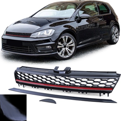 Angeleyes Predná maska s červenou lištou pre VW Golf 7 Facelift