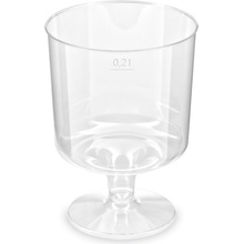 GASTRO 73112 plastový pohár Crystal na stopke 10 x 200 ml
