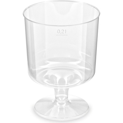 GASTRO 73112 plastový pohár Crystal na stopke 10 x 200 ml