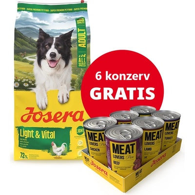 Josera Dog All Sizes Adult Light & Vital 12,5 kg
