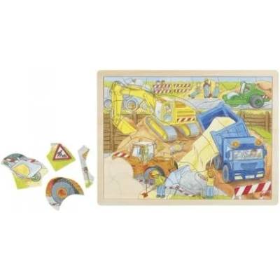 Goki - Дървен пъзел - На строежа (57693)