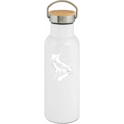 123TRIKO termoska Kouzelná liška, bílý potisk 500 ml
