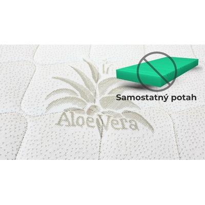 Bedton potah na matraci Aloe Vera podšitý rounem 320g/m² 90x200x25