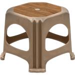 TopMebel Табуретка Desia TopMebel от полипропилен в бежов цвят 35x35x32cm