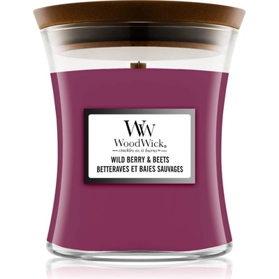 WoodWick Wild Berry & Beets ароматна свещ с дървен фитил 275 гр