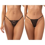 Obsessive Clara 2-pack Thong Black L/XL