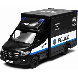 Kinsmart Метален микробус Kinsmart Police Edition - Mercedes-Benz Sprinter, 1: 48, черен (53149)
