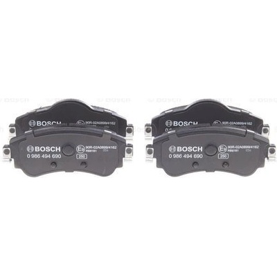 BOSCH Sada brzdových platničiek kotúčovej brzdy 0986494690