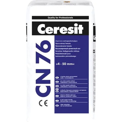 CERESIT ЗАМАЗКА cn76 САМОРАЗЛИВНА 4-50мм 25кг ЗА НАТОВАРЕНИ ПОДОВЕ (219137)