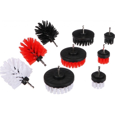 Sixtol CAR DETAILING DRILL BRUSH 9 9 ks
